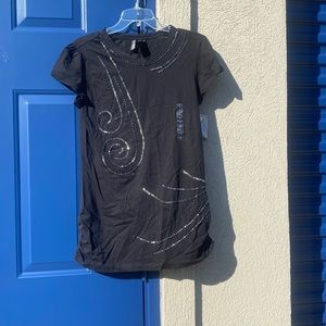 Bisou bisou large black woman’s shirt